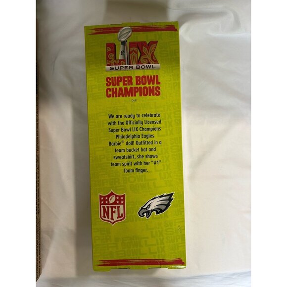 2025 Signature Barbie Super Bowl LIX Champions Philadelphia Eagles NFL Doll NIB - Picture 6 of 6